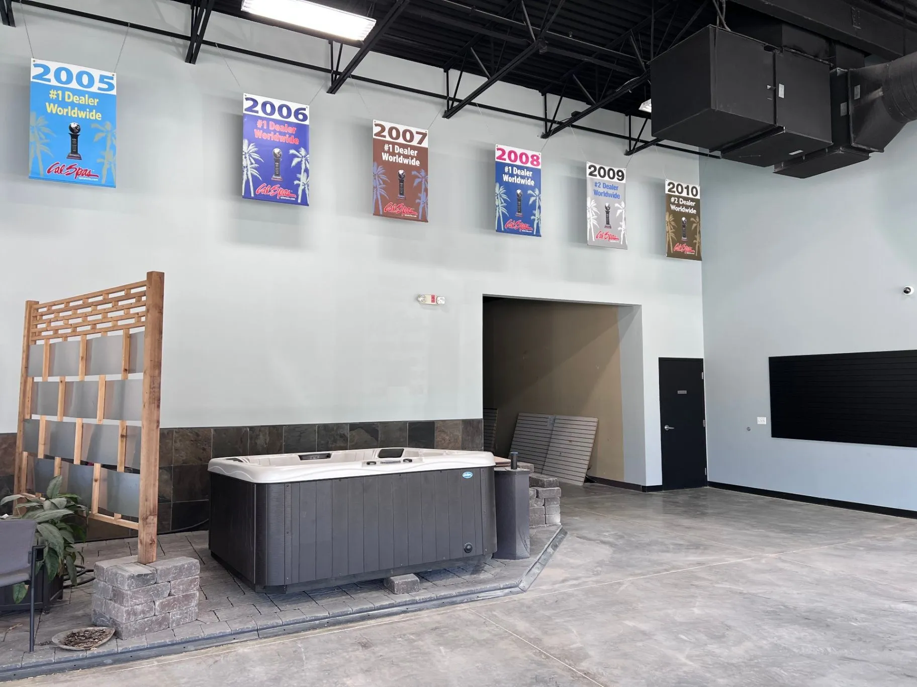 Completed commercial interior painting around showroom windows in Plymouth, MN