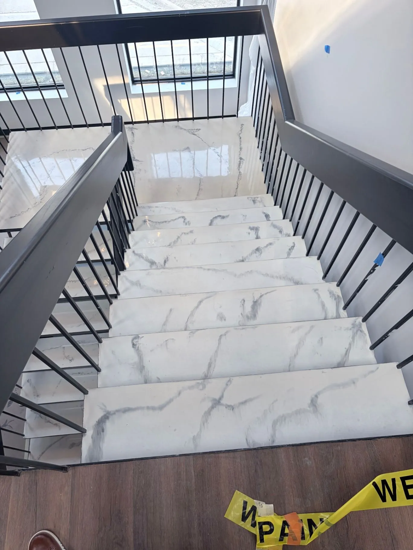 Epoxy stair refinishing in a commercial building in Wayzata, MN